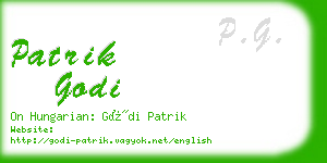 patrik godi business card